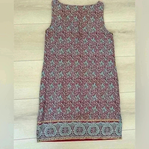 Ralph Lauren petite sleeveless pattern colorful dress 10p like new condition - Picture 7 of 8